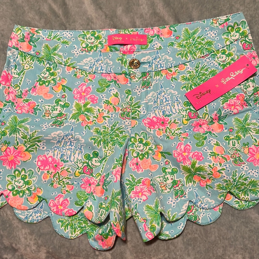 Lilly Pulitzer Buttercup Disney shorts